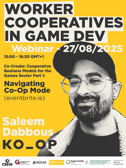 Graphic promoting webinar with Saleem Dabbous from KO_OP