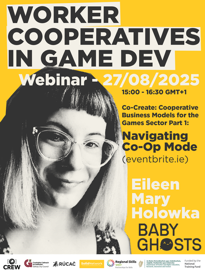 Graphic promoting webinar with Eileen Mary Holowka from Baby Ghosts