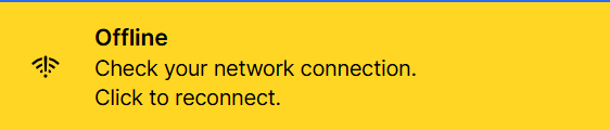 A screenshot from Signal desktop showing offline