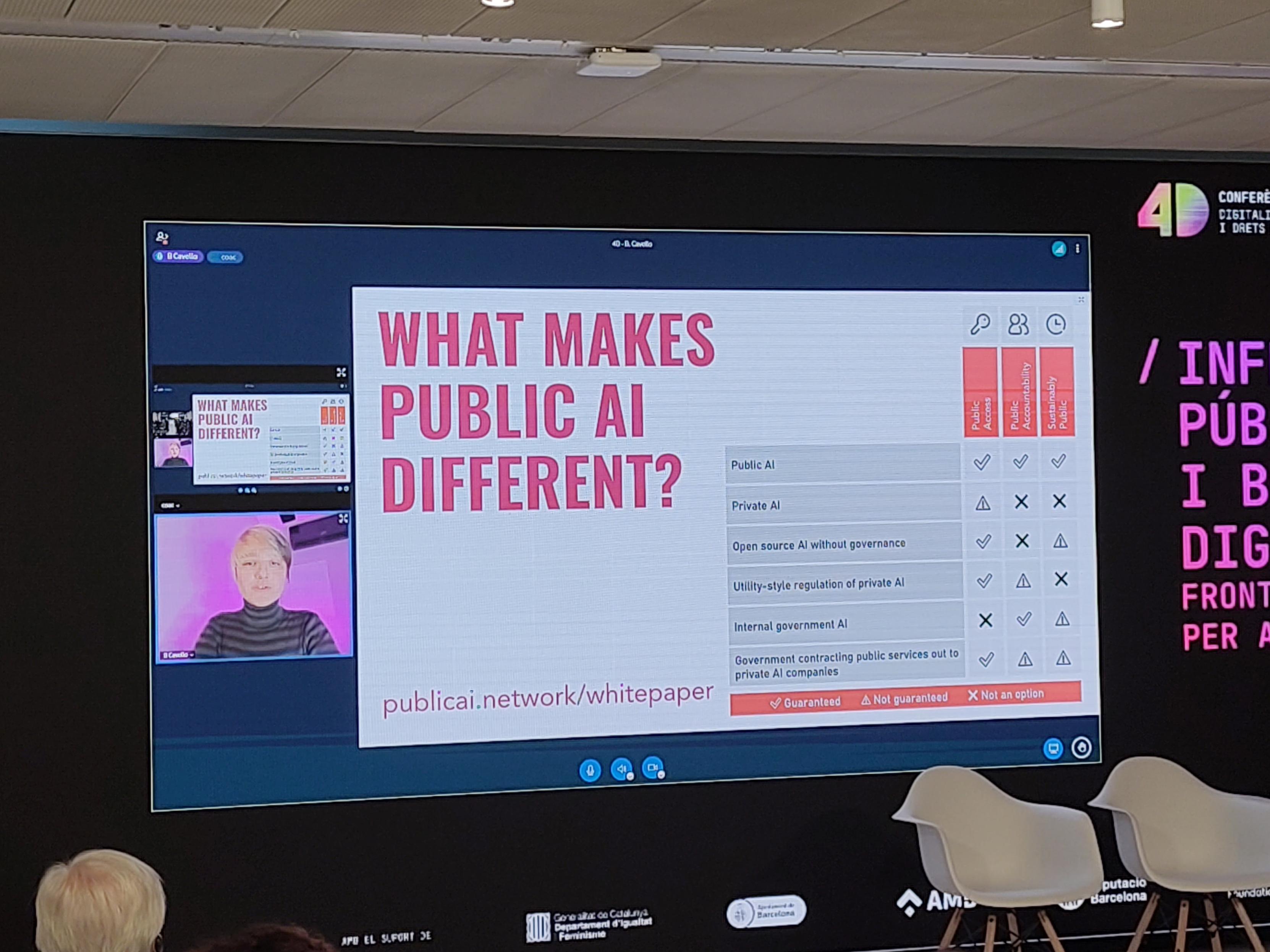 B Cavello on what makers public ai different