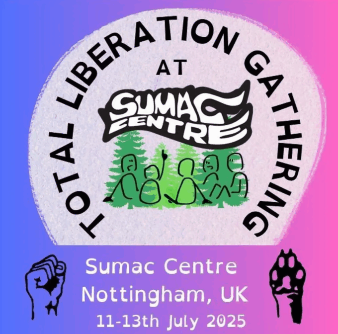 Advert for Total Liberation Gathering