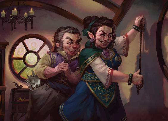 The Sackville-Bagginses full ilustration