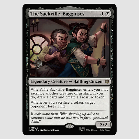 The Sackville-Bagginses card art