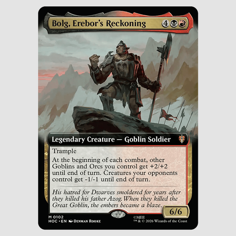 Bolg, Erebor's Reckoning card art